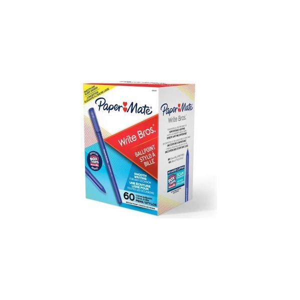 Sanford Paper Mate Ballpoint Stick Pen, Blue Ink, Medium, 60 per Pack 4621501C - main